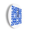 Ronde gekleurde moderne design wandklok Azulejo D Korting
