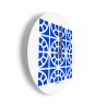 Rond gekleurd design wandklok modern Azulejo D Korting