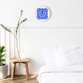 Rond wandklok met modern kleurrijk design Azulejo A Aanbieding