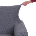Elastische 2-zitsbankhoes met armleuningen Fancy 