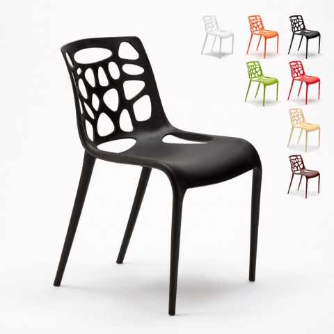 Polypropyleen stoelen uv-bescherming modern ontwerp keuken en café Gelateria