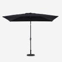 Zwarte tuin- en terraszonneluifel 3x2 met centrale paal Rios Black Kortingen