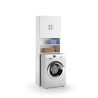 Houten kolomkast voor wasmachine en badkamer, ruimtebesparend ontwerp Aanbod