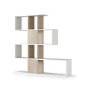 Moderne tweezijdige design boekenkast wit hout Libkaf Aanbod