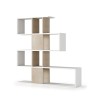 Moderne tweezijdige design boekenkast wit hout Libkaf Aanbod