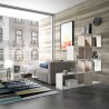 Moderne tweezijdige design boekenkast wit hout Libkaf Aanbieding