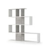 Moderne design dubbelzijdige boekenkast grijs wit Libkaf Aanbod