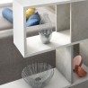 Moderne tweezijdige design roomdivider grijs wit Libkaf Korting