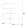 Moderne tweezijdige design roomdivider grijs wit Libkaf Kortingen
