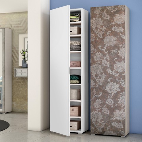 Multifunctionele kast met 7 planken en deur voor 16 paar schoenen Aanbieding