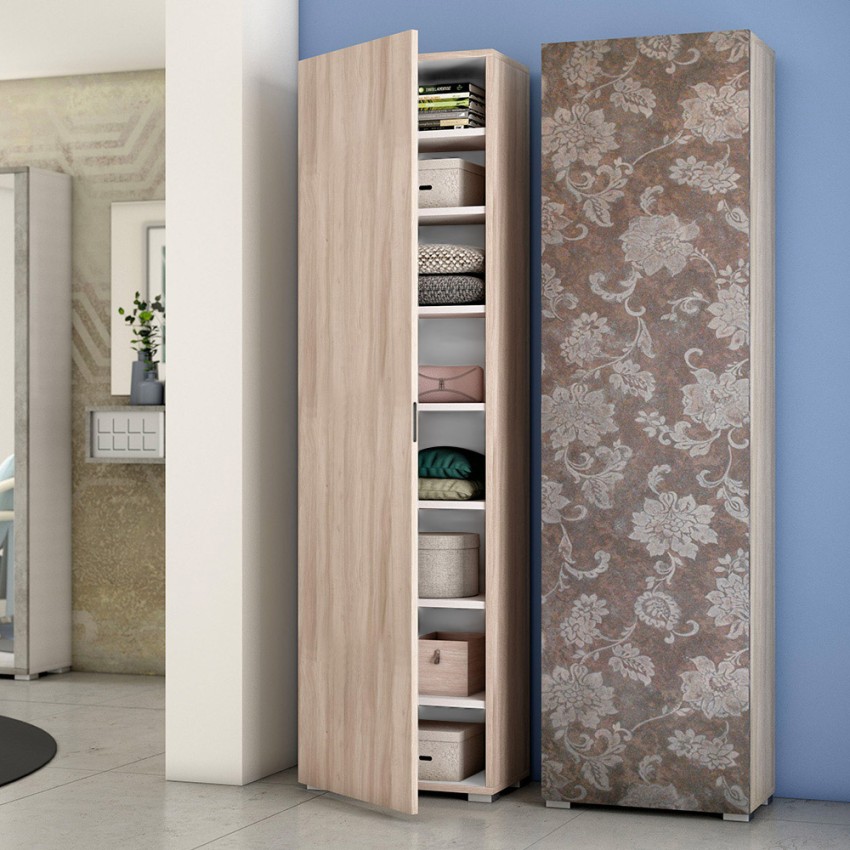 Multifunctionele kast met 7 legplanken en schoenenrek voor 16 paar schoenen Aanbieding Multifunctionele kast met 7 legplanken en schoenenrek voor 16 paar schoenen Aanbieding