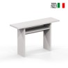 Uitschuifbare console tafel houten bureau wit 120x35-70cm Oplà Verkoop