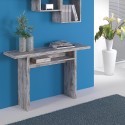Uitschuifbare console 120x35-70cm tafel bureau vintage hout Oplà Verkoop