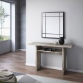 Uitschuifbare console 120x35-70cm tafel bureau vintage hout Oplà Aanbieding