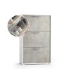 Schoenenkast ingang voor 9 paar schoenen, 3 deurs, modern wit-grijs design 6003 Korting