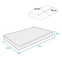 Ortopedisch eenpersoonsmatras 120x190 met memory foam kussen Top Soft M Catalogus