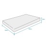 Half-tweepersoonsmatras 120x190 Memory foam orthopedisch Double Comfort M Model