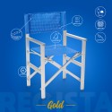 Set van 2 opvouwbare draagbare strandstoelen Regista Gold 