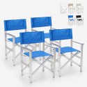 Set van 4 opvouwbare draagbare strandstoelen Regista Gold Kosten