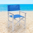 Set van 4 opvouwbare draagbare strandstoelen Regista Gold 