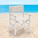 Set van 4 opvouwbare draagbare strandstoelen Regista Gold 