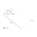 Rechthoekige douchebak 160x80 cm Stone 