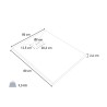 Vierkante douchebak 80x80 cm voor een moderne badkamer Stone 