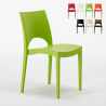 Moderne stapelbare stoelen in polypropyleen voor thuis en horeca Paris Aanbieding