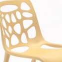 Polypropyleen stoel Gelateria met uv-bescherming en modern design 