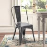 Set van 20 industriële stoelen Steel One van staal voor thuis of horeca 