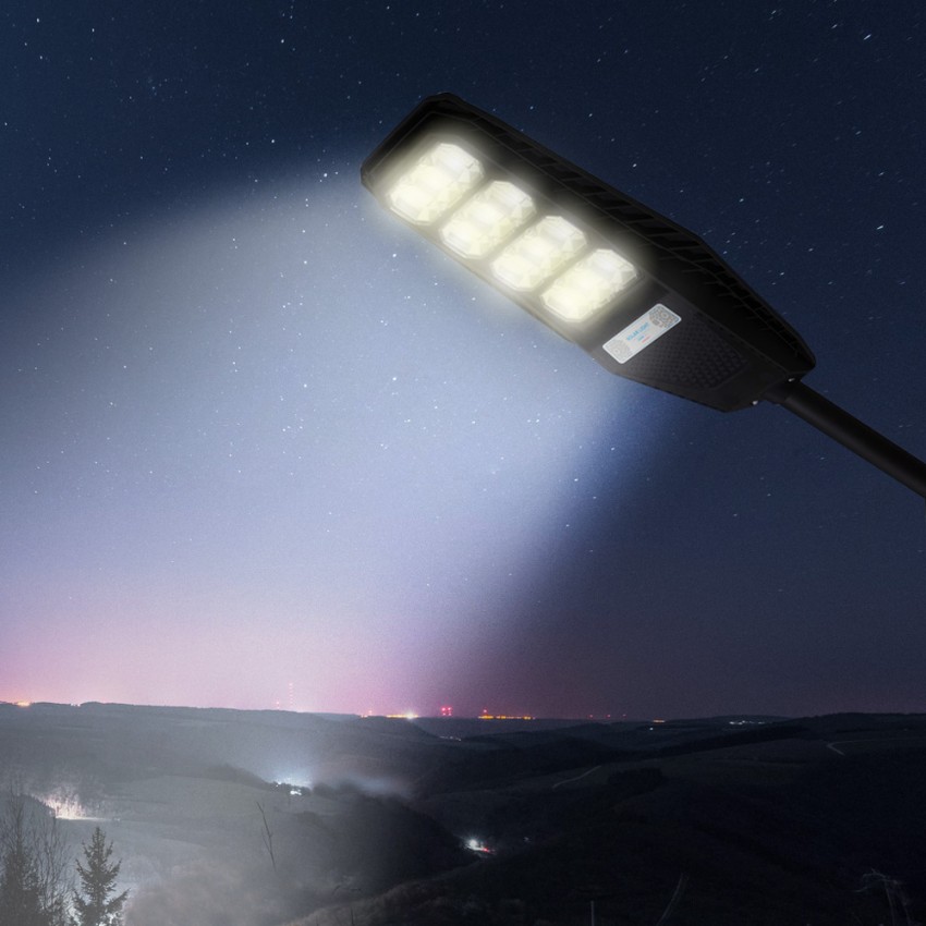 Straatlantaarn van 200W op zonne-energie met sensor en afstandsbediening Solis L Aanbieding Straatlantaarn van 200W op zonne-energie met sensor en afstandsbediening Solis L Aanbieding