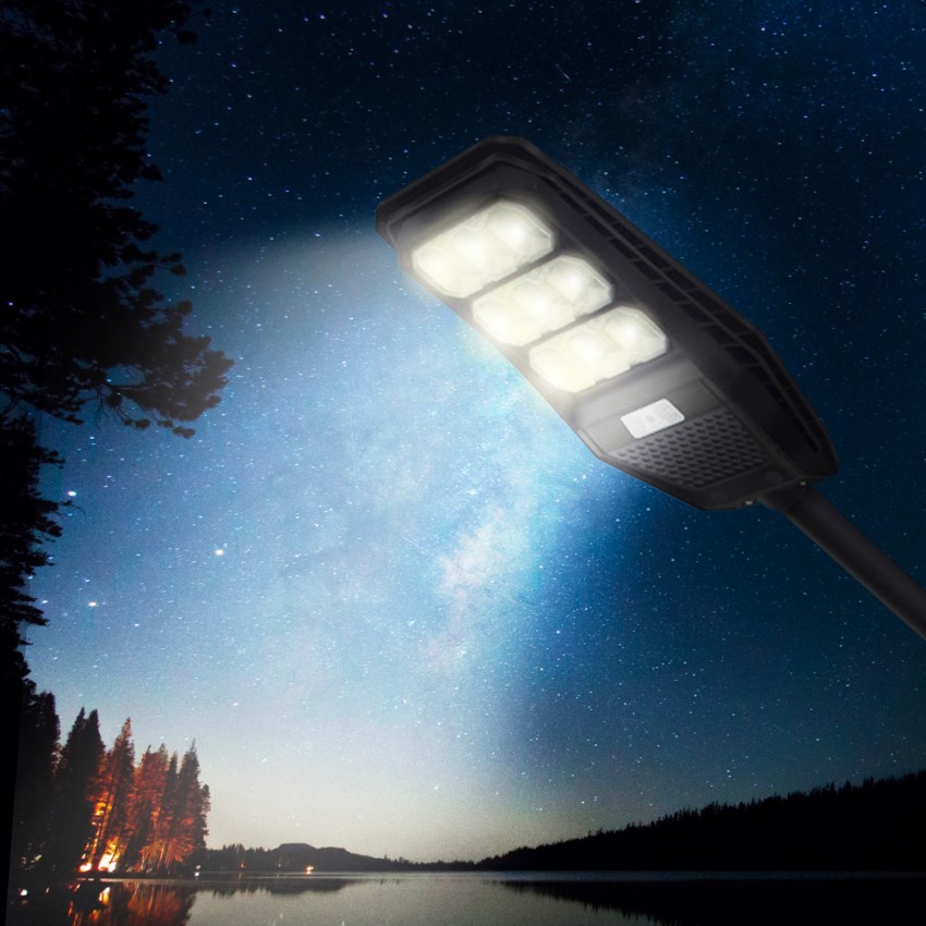 Straatlantaarn op zonne-energie met bewegingssensor LED 100W Solis M Aanbieding Straatlantaarn op zonne-energie met bewegingssensor LED 100W Solis M Aanbieding