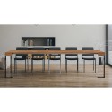 Entree console tafel uitschuifbaar 90x40-300cm hout metaal Tecno Fir Kortingen