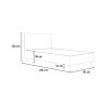 Eenpersoonsbed met opbergruimte 80x190 modern kinderbed Focus S 