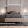 Halfhoog bed met opbergruimte 120x190 Frans stijl kunstleer Focus P Prijs