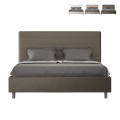 Tweepersoonsbed 160x200 met opbergruimte, modern kunstleer Focus M1 Aanbieding