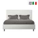Tweepersoonsbed 160x200 met opbergruimte, modern kunstleer Focus M1 Keuze