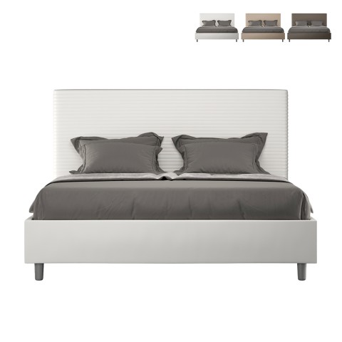 Moderne tweepersoonsbed met opbergruimte 170x210 kunstleer Focus M4 Aanbieding