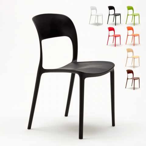 Gekleurde design stoelen Restaurant van polypropyleen voor thuis of horeca  Aanbieding