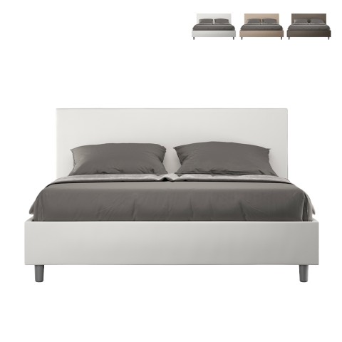 Moderne opbergbed tweepersoons 160x190 kunstleer Adele M Aanbieding
