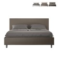 Tweepersoonsbed 160x200 met opbergruimte in moderne lederlook Adele M1 Aanbieding