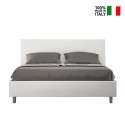 Tweepersoonsbed 160x200 met opbergruimte in moderne lederlook Adele M1 Keuze