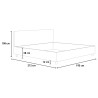 King size opbergbed 180x200 modern Adele K 