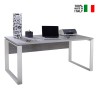 Bureau 170x80cm in grijs en wit Metaldesk Verkoop