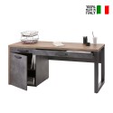 Houten design bureau voor kantoor en studeerkamer 170x69 cm met lades Logan Verkoop