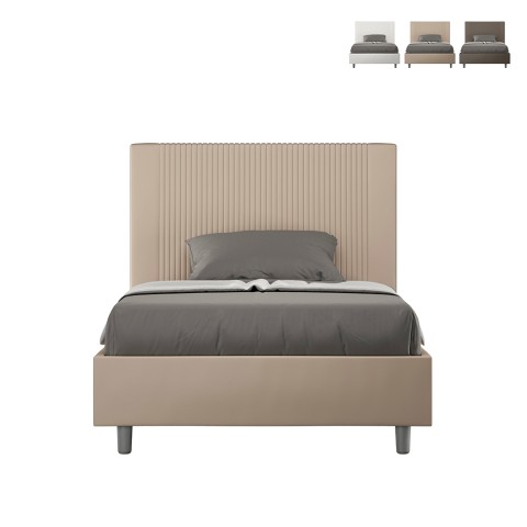 Frans twijfelaar bed 120x200 met opbergruimte in kunstleer Goya P1 Aanbieding