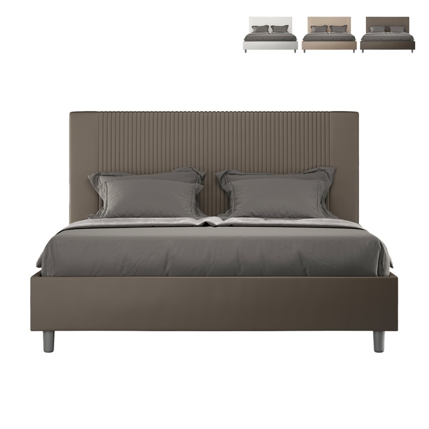 Tweepersoonsbed 160x200 met opbergruimte, moderne kunstleer Goya M1 Catalogus Tweepersoonsbed 160x200 met opbergruimte, moderne kunstleer Goya M1 Catalogus