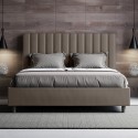 Moderne opbergbed 160x190 in kunstleer Agueda M Voorraad