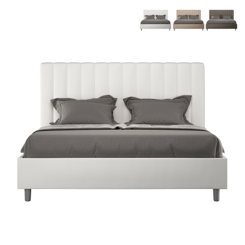 Moderne opbergbed 160x190 in kunstleer Agueda M Aanbieding