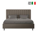 Moderne opbergbed 160x190 in kunstleer Agueda M Keuze